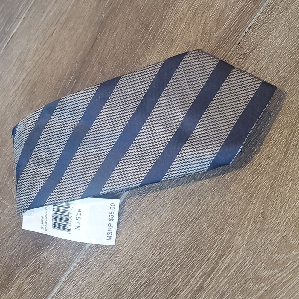 Perry‎ Ellis Portfolio Silver Brookford Stripe Tie